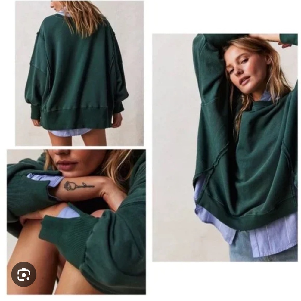 Free People We the Free Camden Sweatshirt | Spruced Up | Medium